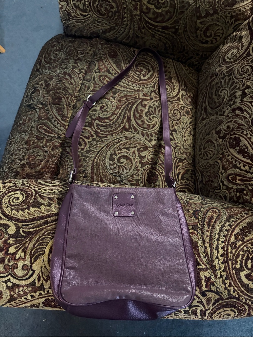 Calvin Klein Y2K inspired Purple Shoulder Bag